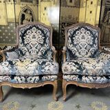 Pair of Louis XV style shepherdesses