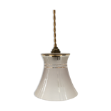 Art Deco hanging lamp in frosted glass