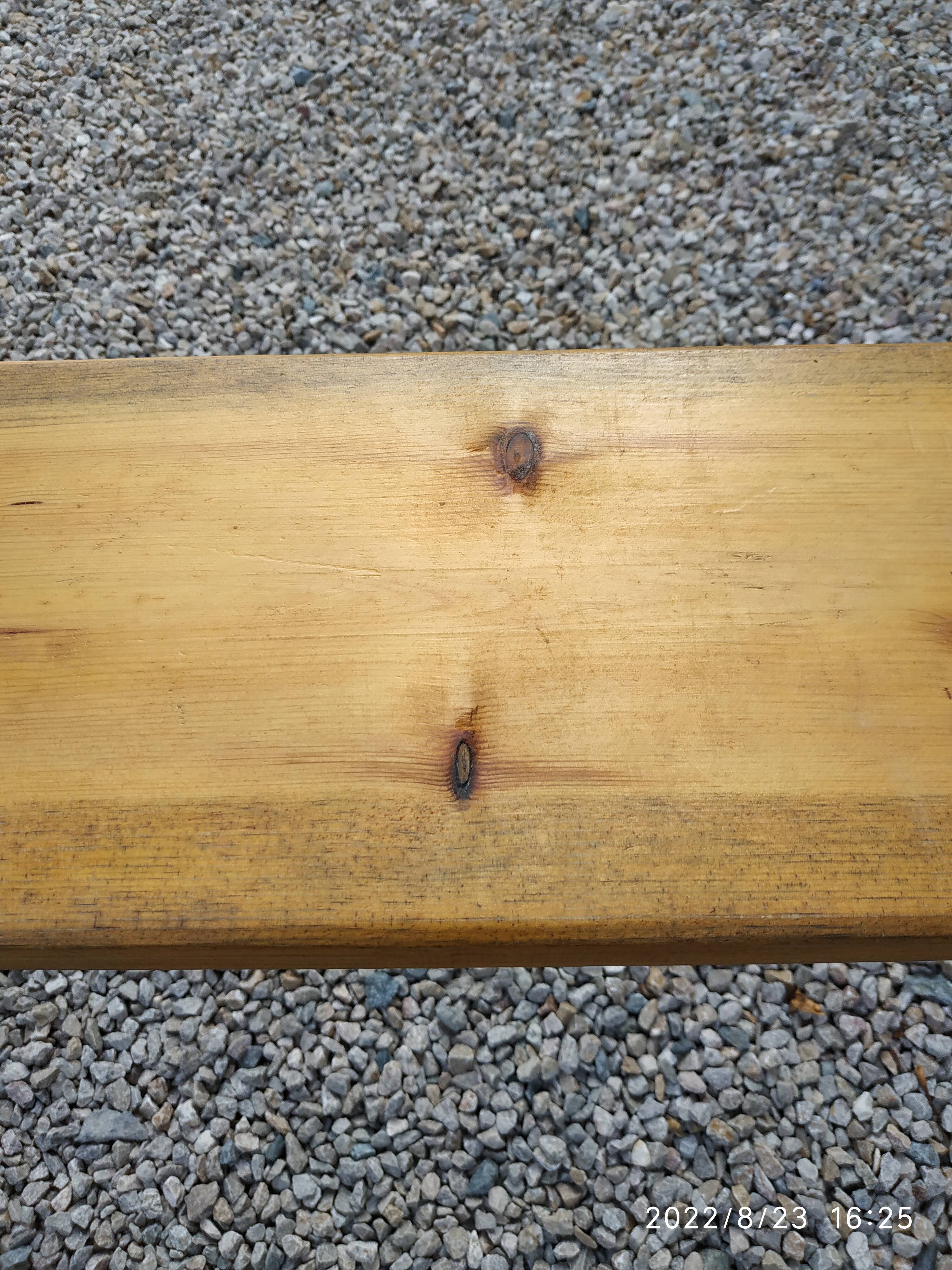 Wooden bench