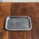 Small engraved silver metal tray L22