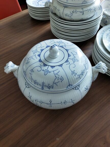 Copenhagen Boch la Louvière earthenware dishware service