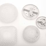 Three wall lights for Glashütte, Germany 1960s-70s
