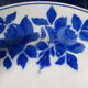 2 hollow plates in Pexonne earthenware 53 blue flower pattern diam 22.5 cm
