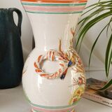 Handmade vintage ceramic vase from Italy.
