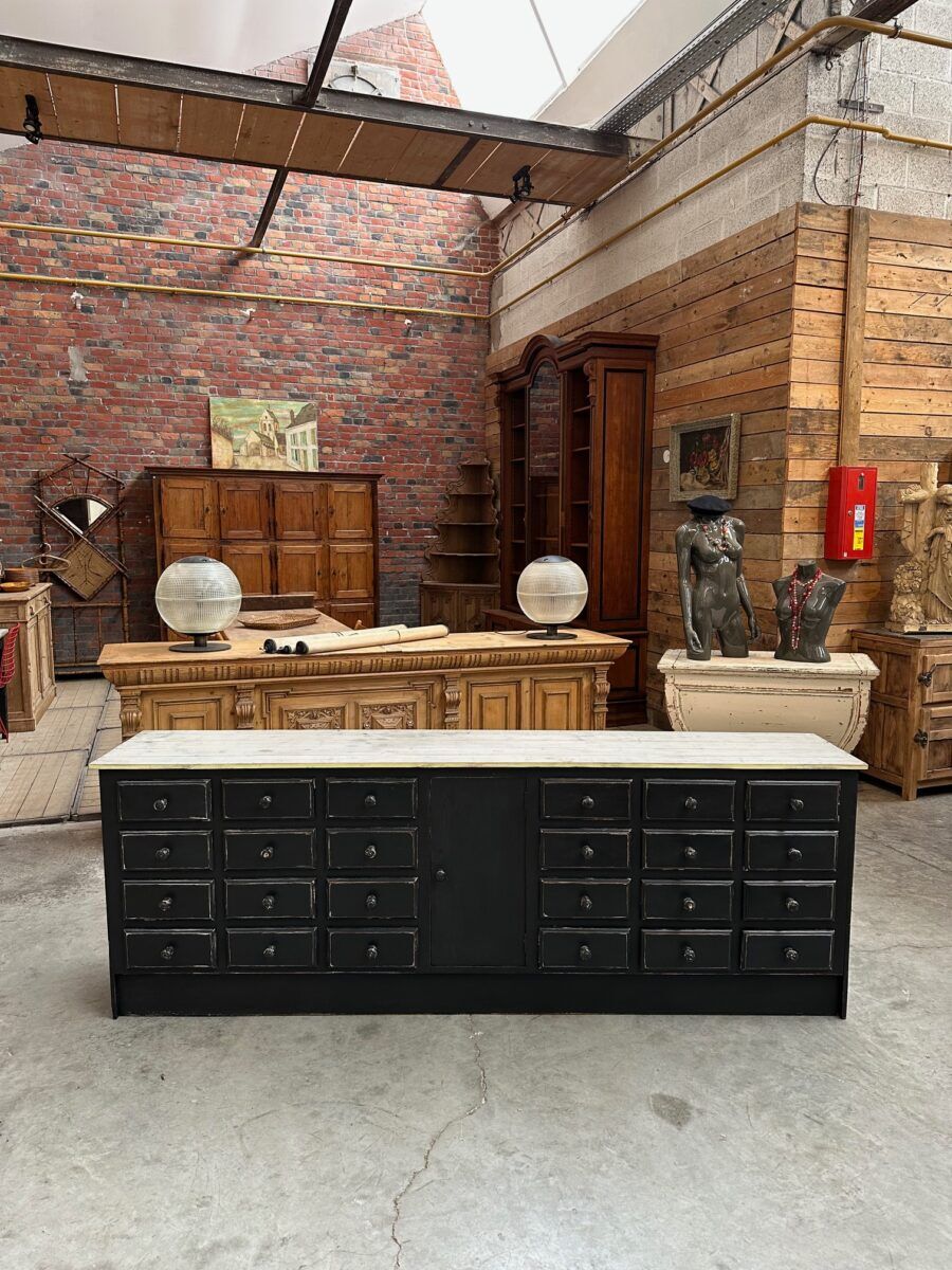 Workshop furniture from the early 20th century.