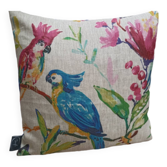 Linen cushion birds 40x40cm