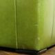 Fauteuil lounge en cuir vert