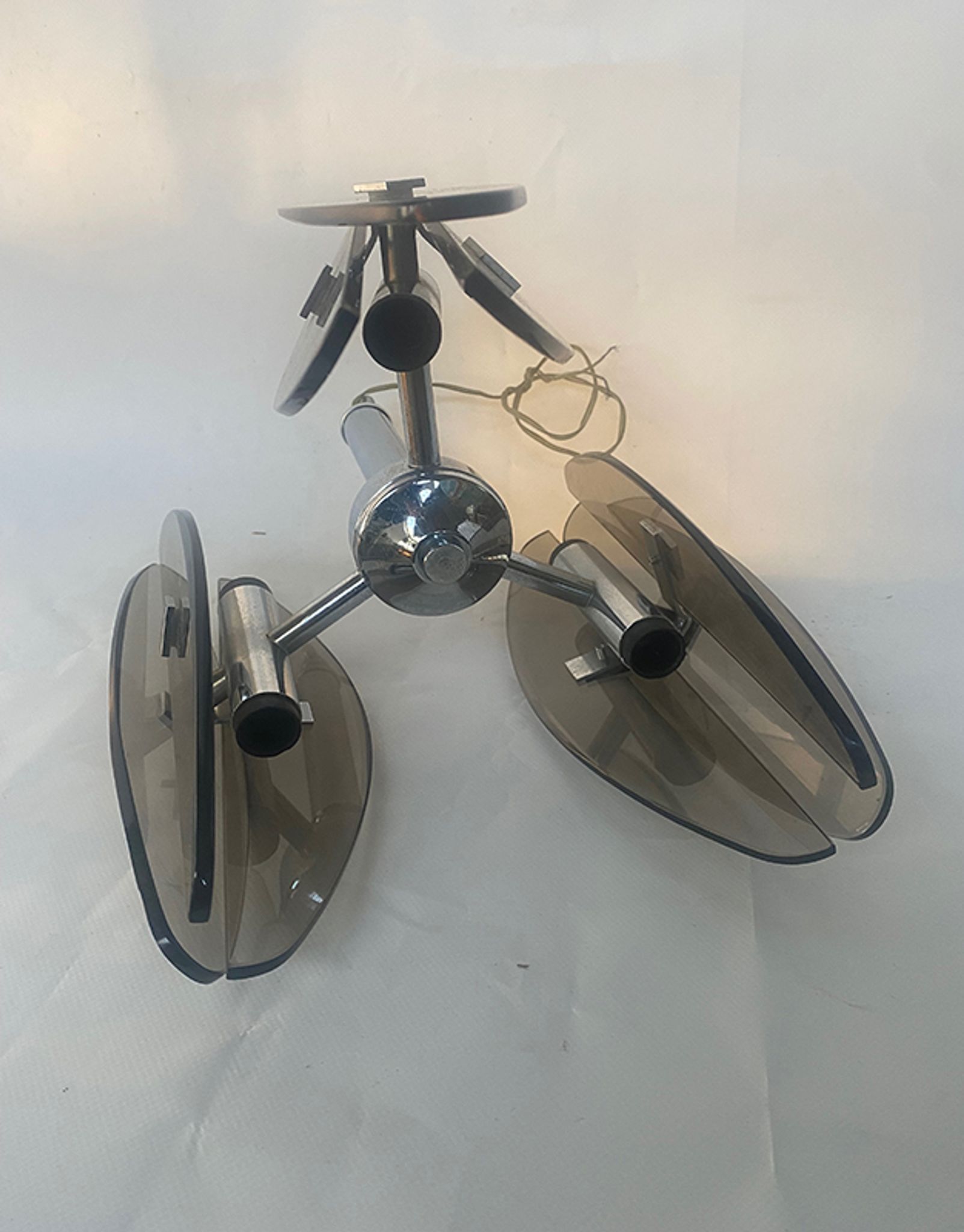 Lupi smoked glass pendant light
