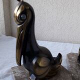 Art Deco Pelican Bookends
