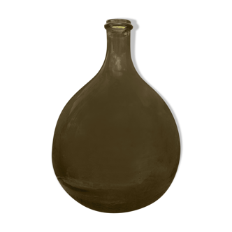 Green glass french demijohn