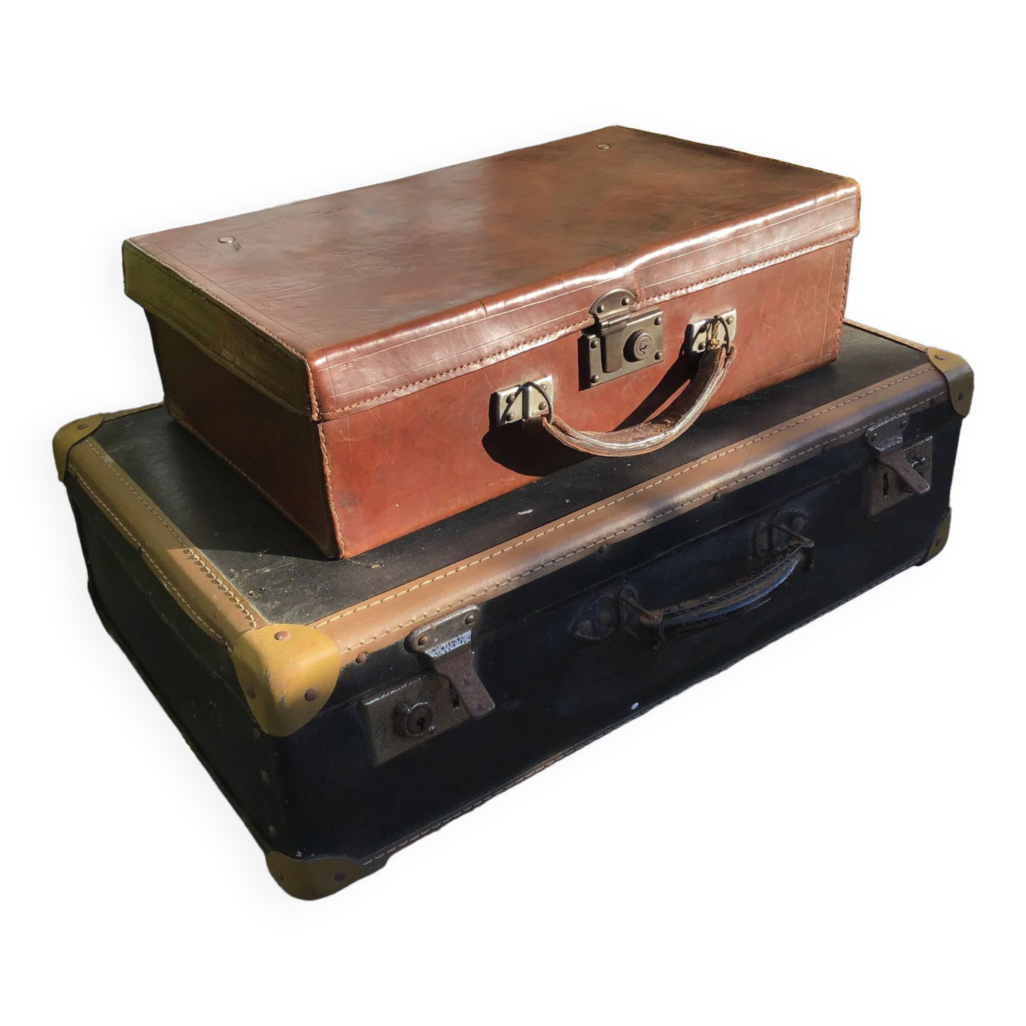 Lot de 2 valises Anciennes