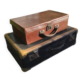 Set of 2 old suitcases