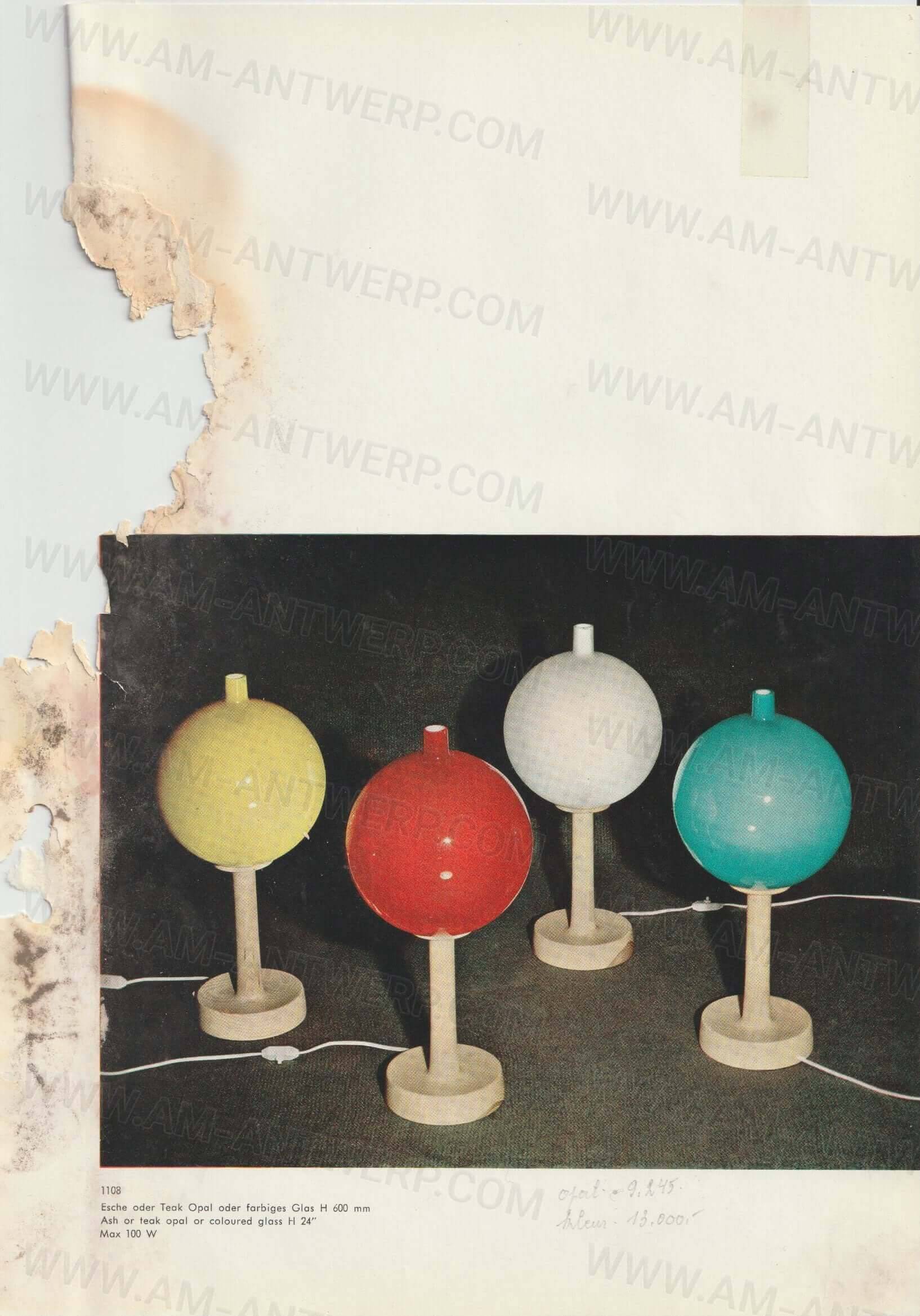 "1108" Ash Table Lamp by Luxus Sweden