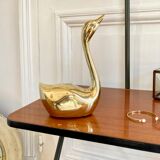 Brass swan 22 cm