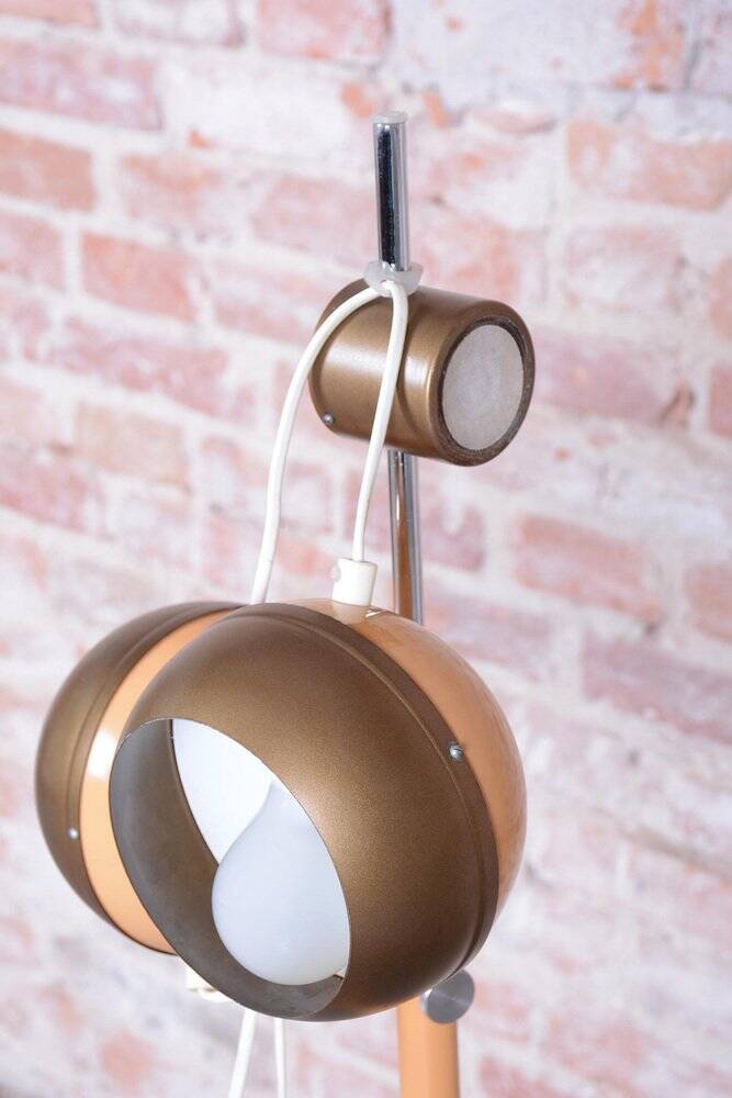Mid-Century Floor Lamp in Metal attributed to Drukov, Czech, 1970s