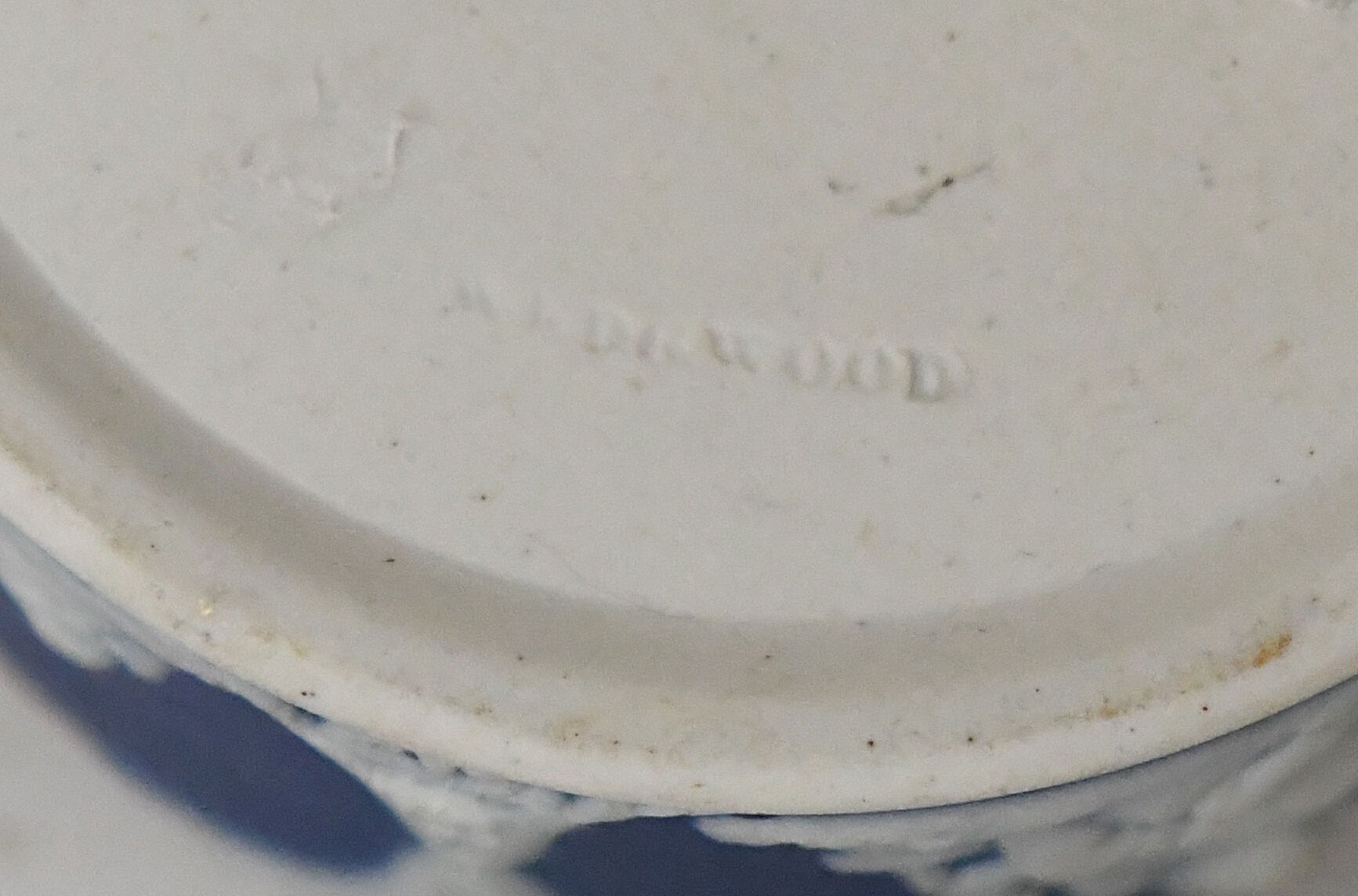 Pair of Wedgwood biscuit boxes with relief decoration of antique scenes