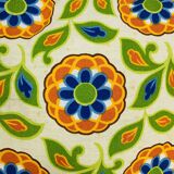 Vintage 70s flower cushion 35 x 35 cm