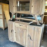 Parisian Art Deco sideboard in natural wood
