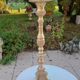 Large gilded bronze candlestick from the 19th century, height 67.5 cm.
