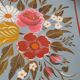 Hand-painted blue wooden tray