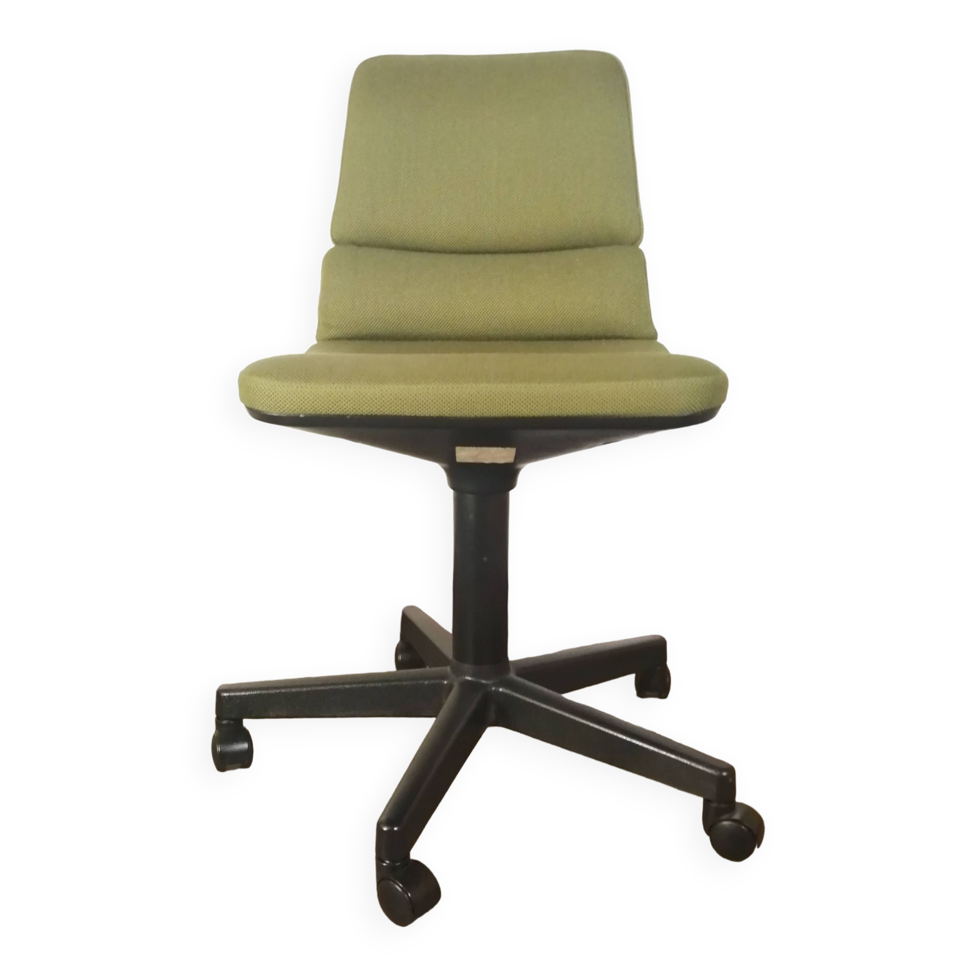 Green designer office armchair model s15 from Martin Stoll vintage 1970.