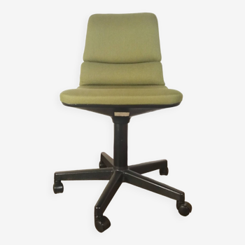 Green designer office armchair model s15 from Martin Stoll vintage 1970.
