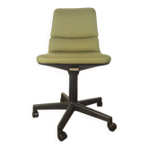 Green designer office armchair model s15 from Martin Stoll vintage 1970.