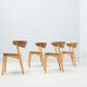 Set of four ‘no. 7’ dining chairs by helge sibast