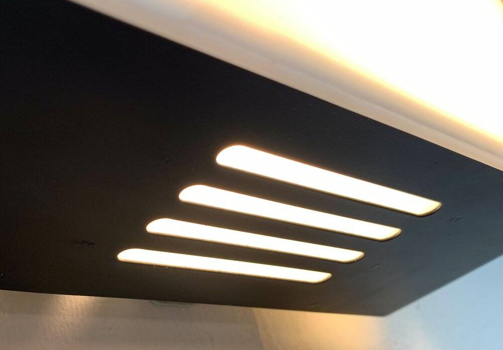 Minimalist wall lamp mid-century space, 1960s