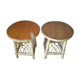 Pair of nightstands in rattan