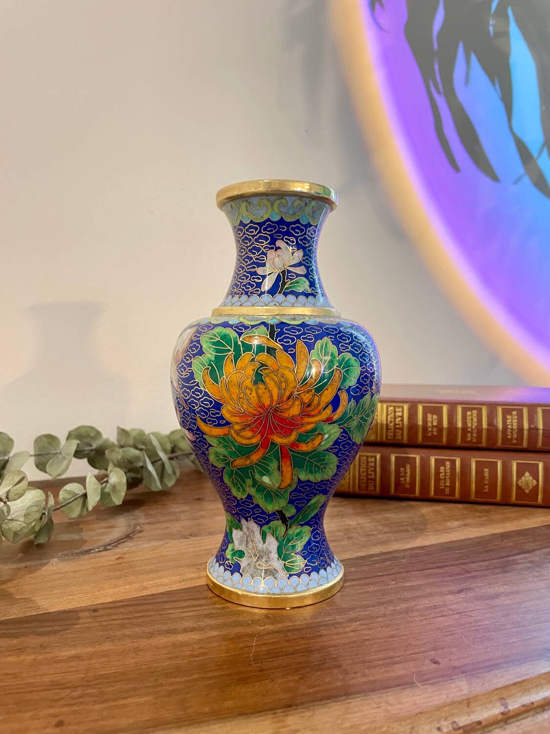 Chinese cloisonné vase