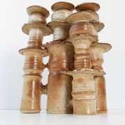 Vintage sandstone candlestick