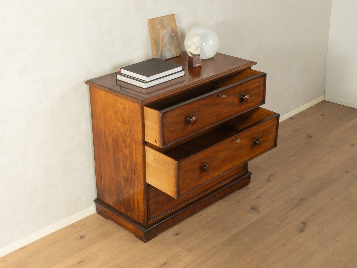 Commode en lin victorien, vers 1840