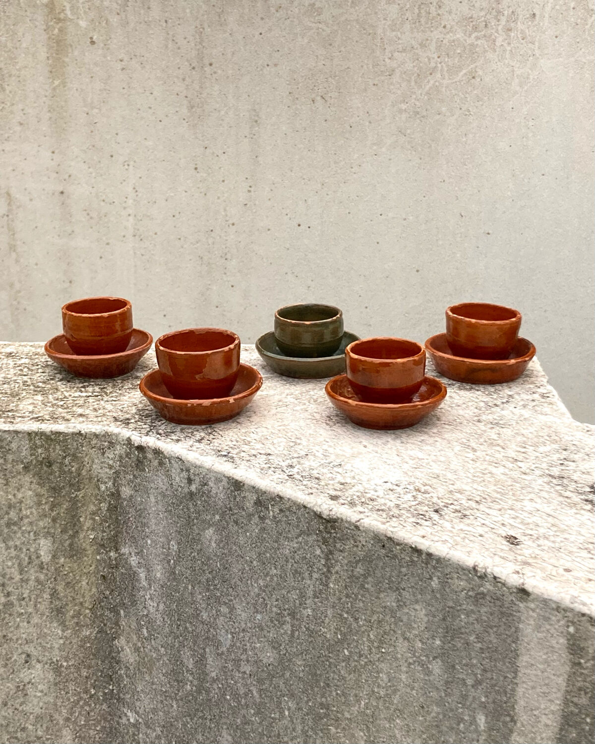 Handmade ceramic egg cups