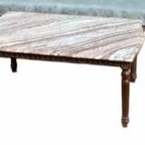 Set sofa and armchair with coffee table