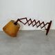 Accordion or scissor wall lamp, Scandinavian design from the 60s