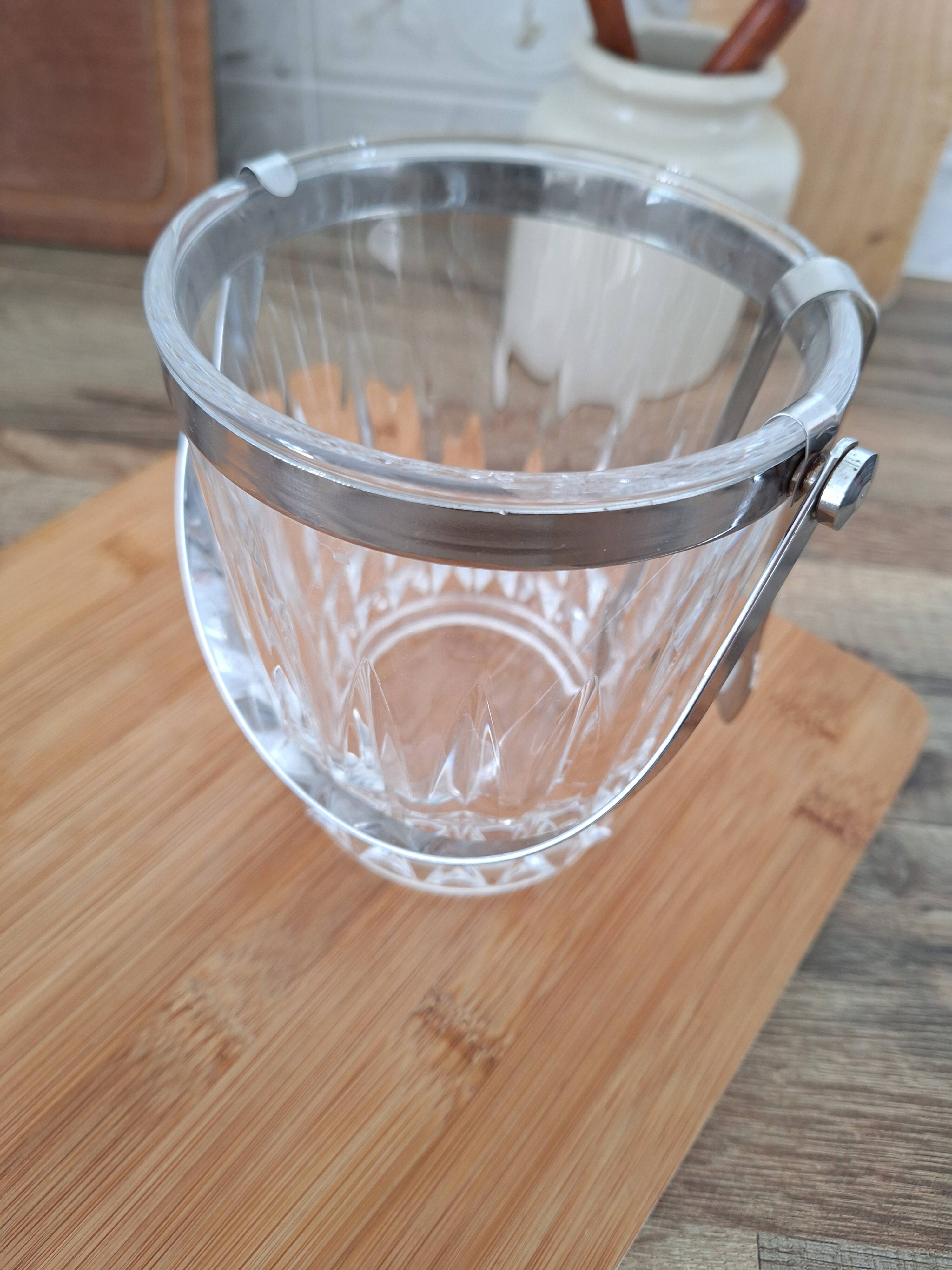 Crystal ice bucket from Arques