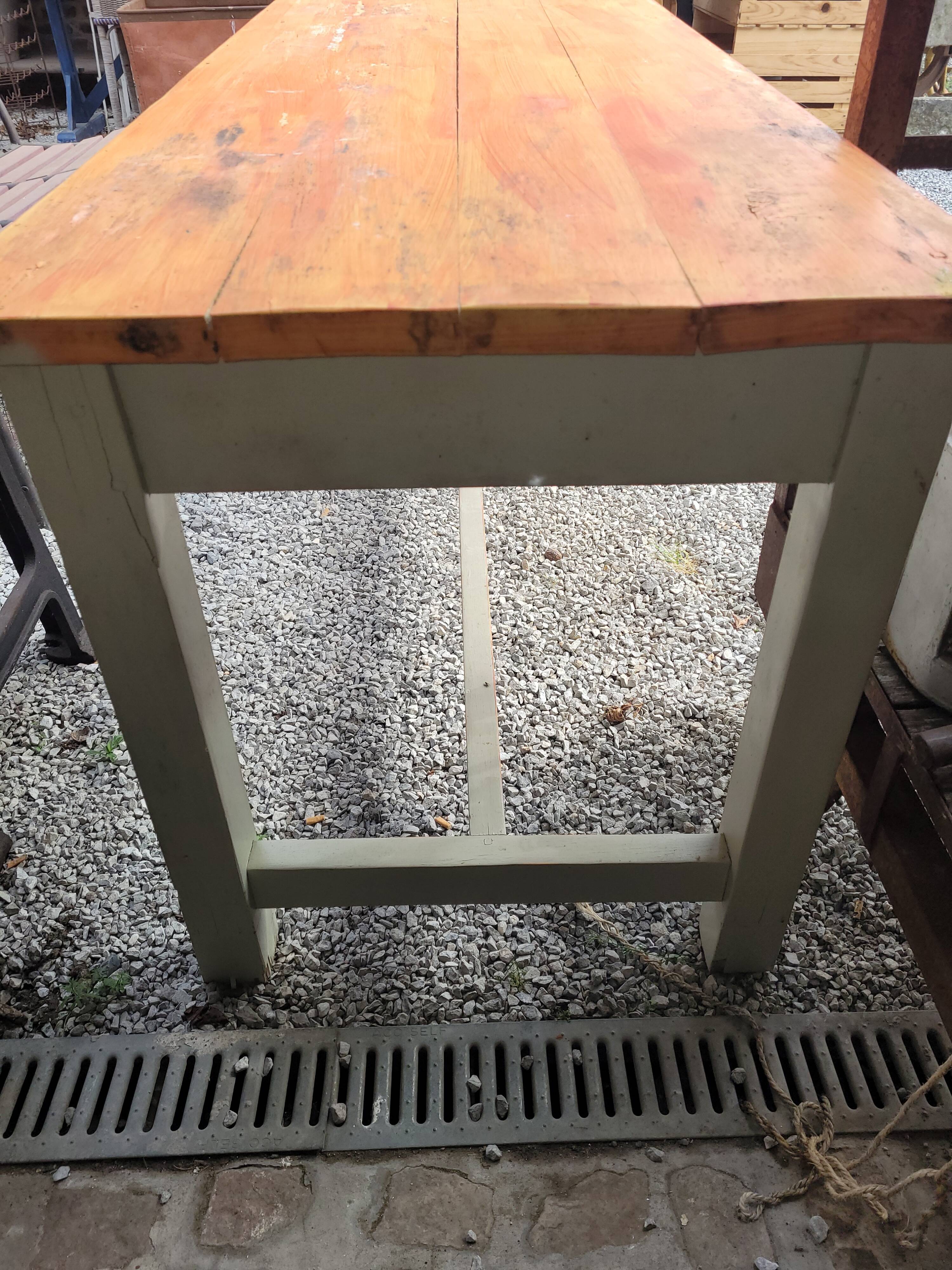 Farmhouse table 256cms long