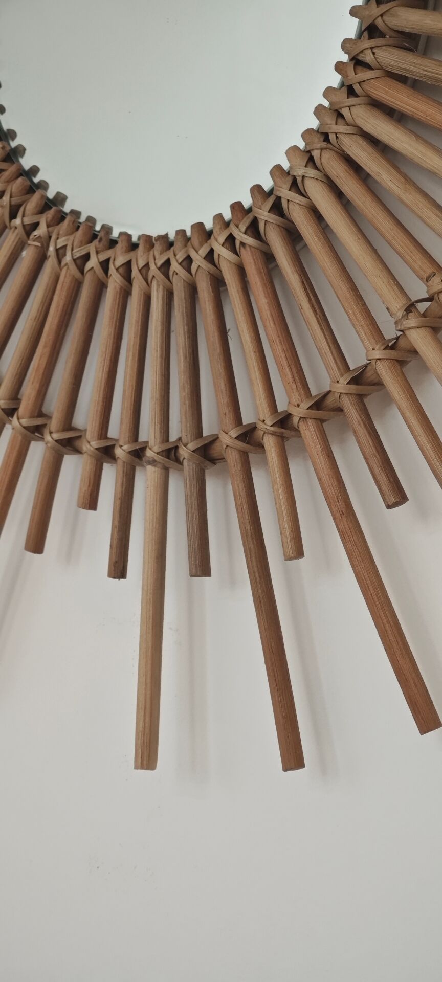 Rattan sun mirror 1970