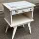 1960s white vintage bedside table