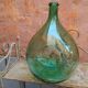 Demijohn old bubbled glass - 15 liters - height 42 cm ( c)
