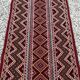 Hand-woven margoum hallway rug