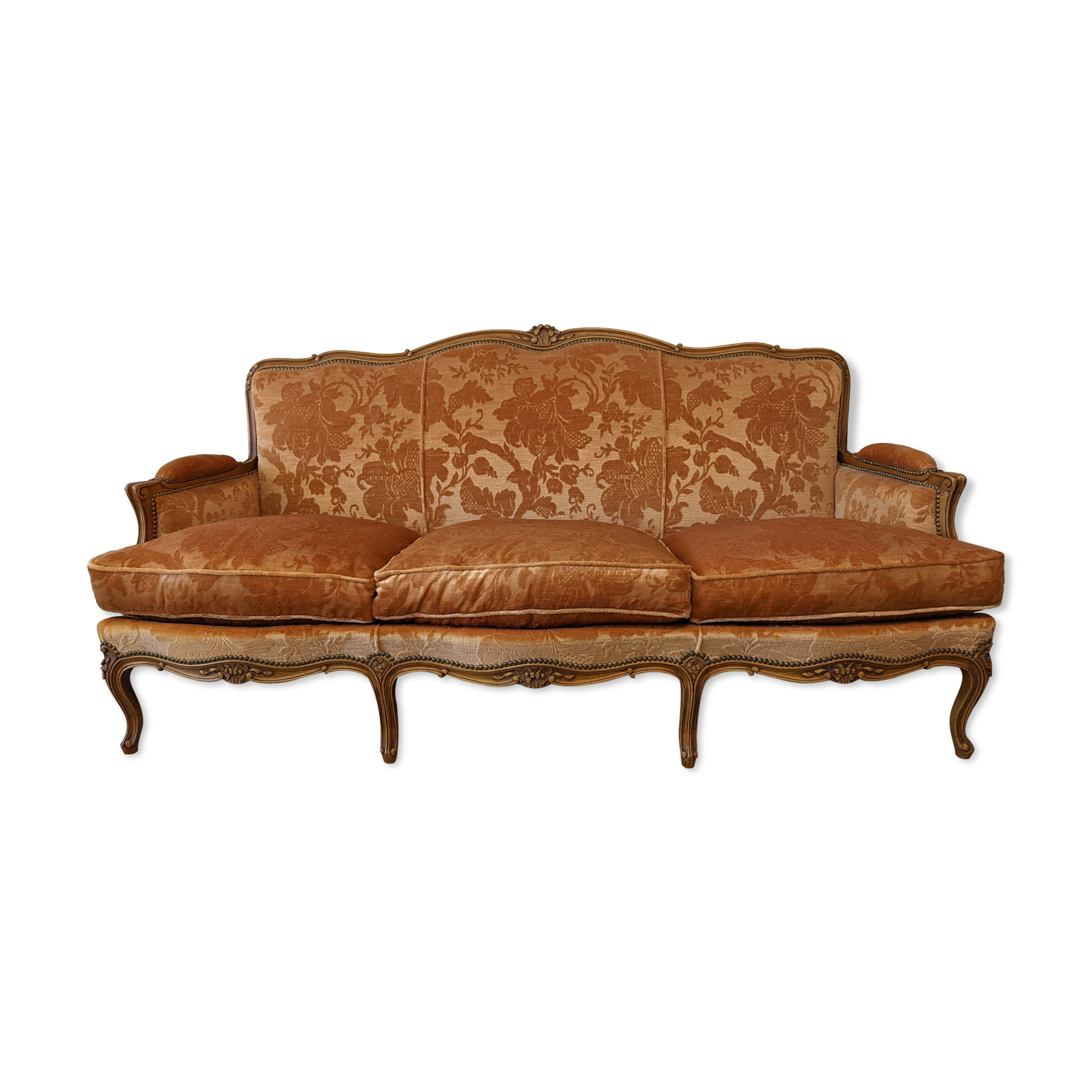 Three-seater sofa Louis XV style