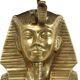 Vintage Brass Pharaoh Table Lamp Hollywood Regency 56cm