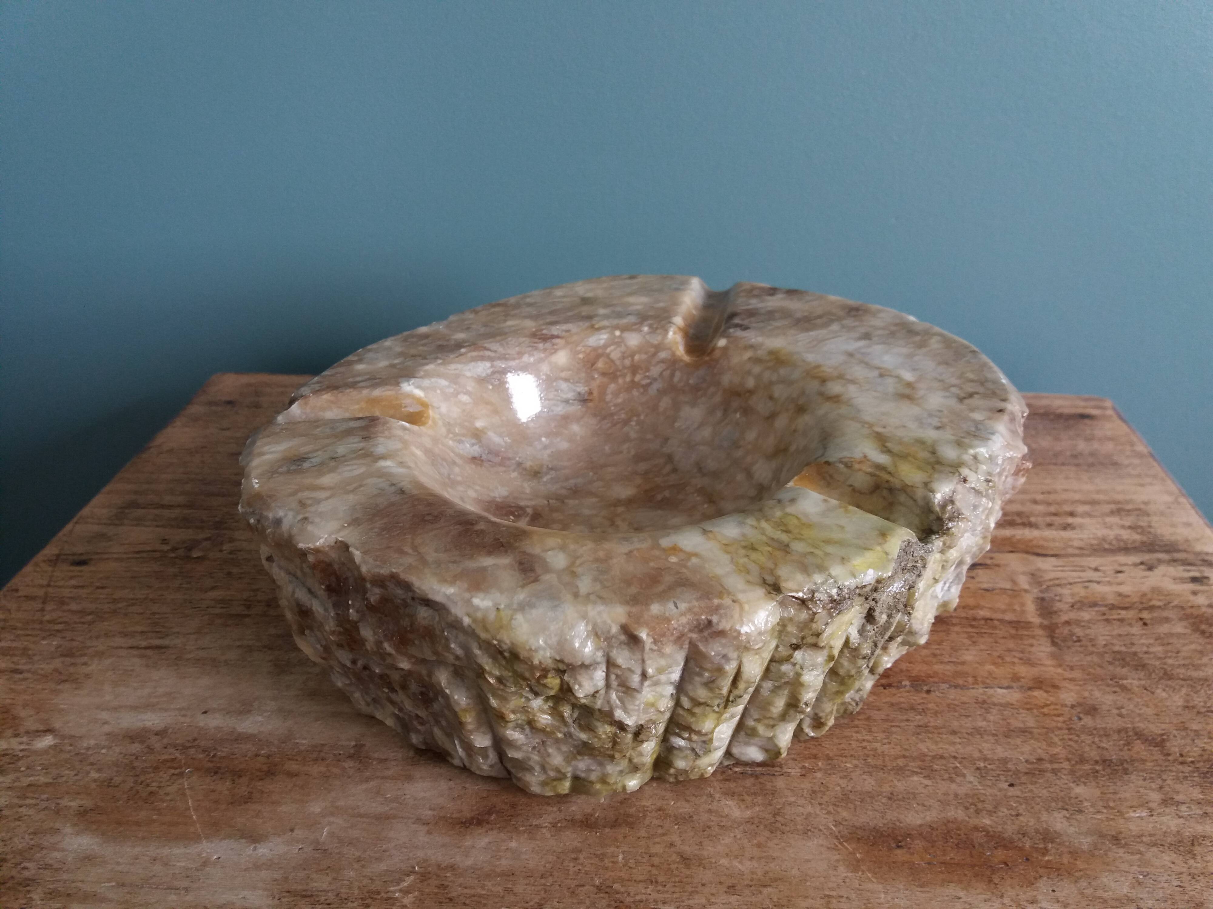 Romano Bianchi Italy Alabaster Ashtray