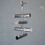 Chrome chandelier vintage 1970 swivel design