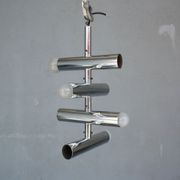 Chrome chandelier vintage 1970 swivel design