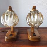 Paire de lampes 1970 style scandinave