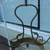 Former chandelier Tulips depolis glass 1900 bonze or brass