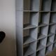 Bookcase locker vintage wooden shelf